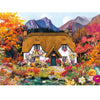 300 Piece Puzzle for mature-themed Pumpkin Cottage Puzzle for Kids Teen mature-themeds Interlock Perfectly Letter on Back Fall Harvest Country Jigsaw Puzzle Gifts for Halloween Christmas Family Games Lovers 20.5*15In