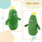 Baboli Adorable Pickle Stuffed Animal Cucumber Plush Plant With Smile Face And Yellow Corolla Pretty Cute Plushie Toy Gift For Any Pickle Lover 9 Inches (Smiling-S)