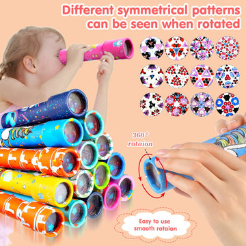 48 Pcs Kaleidoscopes, Vintage Classic Kaleidoscope Toys Educational Party Favors For Stock Stuffers Bag Fillers For Boys And Girls Birthday And School Carnival Prizes, Random Patterns (Classic Style)