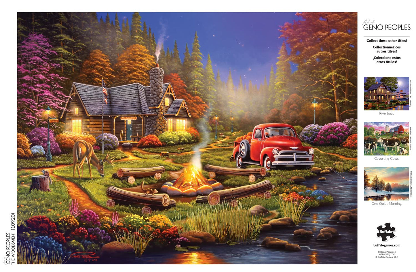 Buffalo Games 1000 Piece Jigsaw Puzzle - The Woodsmen - Large Multicolor Paper Puzzle - Model 10920 for Adults, Perfect for Game Nights