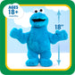 Just Play Large Plush Cookie Monster Stuffed Animal, 18-inch, Blue, Polyester, Model 53427, Perfect for Kids Ages 3 and Up
