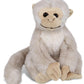Puzzled Squirrel Monkey Plush - Super Soft 12" Stuffed Animal, White Polyester, Model 5353, Ideal for Kids and Adults