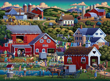 Buffalo Games - Dowdle - Amish Country - 1000 Piece Jigsaw Puzzle For Adults -Challenging Puzzle Perfect For Game Nights - Finished Size Is 26.75 X 19.75