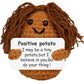 Funny Knitted Black Girl Doll With Positive Card - Adorable Long Hair Crochet Potato, Handmade Gift For Friends, Kids, Family, C