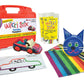 Wikki Stix Bilingual Traveler (French and English) - 144 Wikki Stix in bright, colorful carrying travel case and 12 page activit