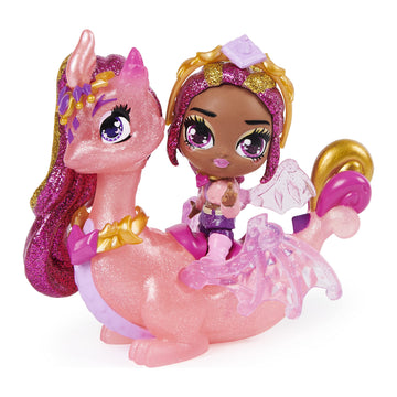 Hatchimals Pixies Riders, Crystal Charlotte Pixie And Draggle Glider Set With Mystery Feature
