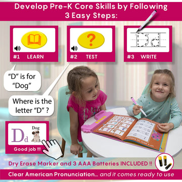 Curious 2 Learn Abc Learning For Toddlers | Learning Resources | English & Spanish Sound Book | Preschool Learning Activities |