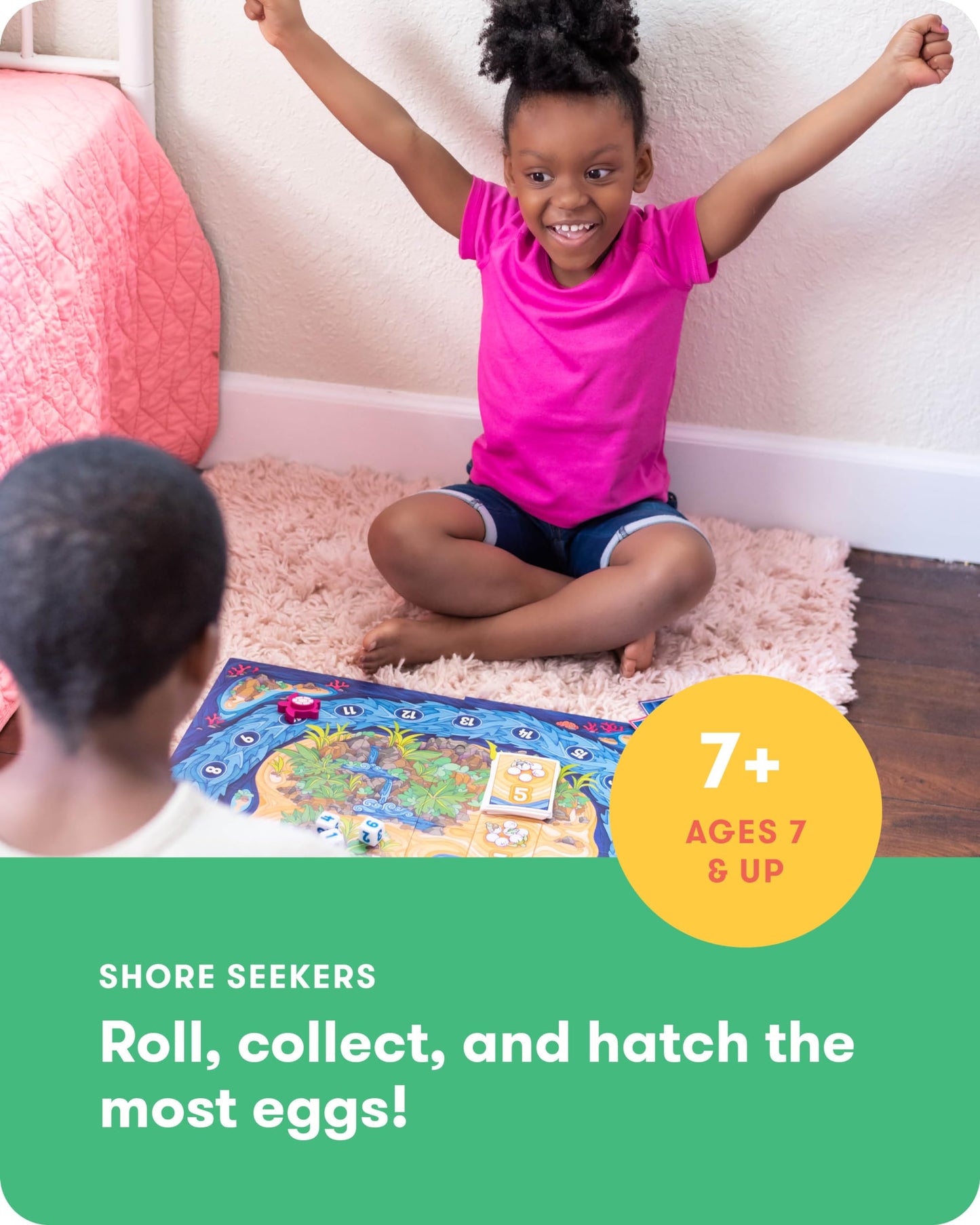 Simplyfun Shore Seekers - A Fun And Interactive Math Board Game For Kids - Practice Addition And Multiplication Skills - Math Ga