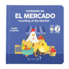 Binibi Spanish Musical Book Counting At The Market | Spanish Learning For Kids | Bilingual Children'S Book | Bilingual Book For Babies & Toddlers 1-3 | Libro En Español Para Bebés