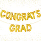 Katchon, Gold Congrats Grad Balloons - 16 Inch | Congrats Grad Banner Balloons For Graduation Decorations Class Of 2025 | Congratulations Balloons For Graduation Balloons Class Of 2025 Decorations