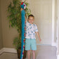 LMC Products Rainbow Flip Sequin Stuffed Snake - 60" Plush Reversible Sequin Pet Toy