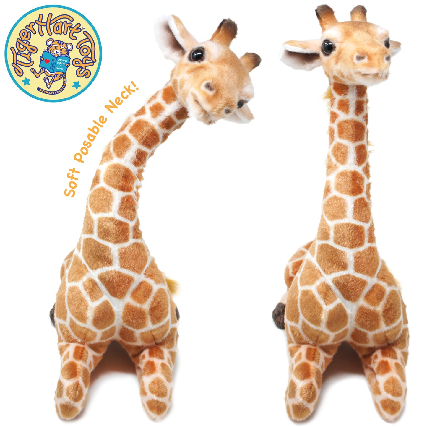 TigerHart 18 Inch Jehlani the Giraffe Plush Stuffed Animal - Multicolor Polyester