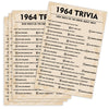 60Th Birthday Party Games, 1964 Trivia Games, Birthday Party Supplies For Adults, Fun 1964S Party Game,Pack Of 30 Cards