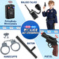 Joycover Police Officer Costume for Kids - Deluxe 13pcs Role Play Kit, L(8-10Y), Polyester, Boys & Girls Halloween Costume