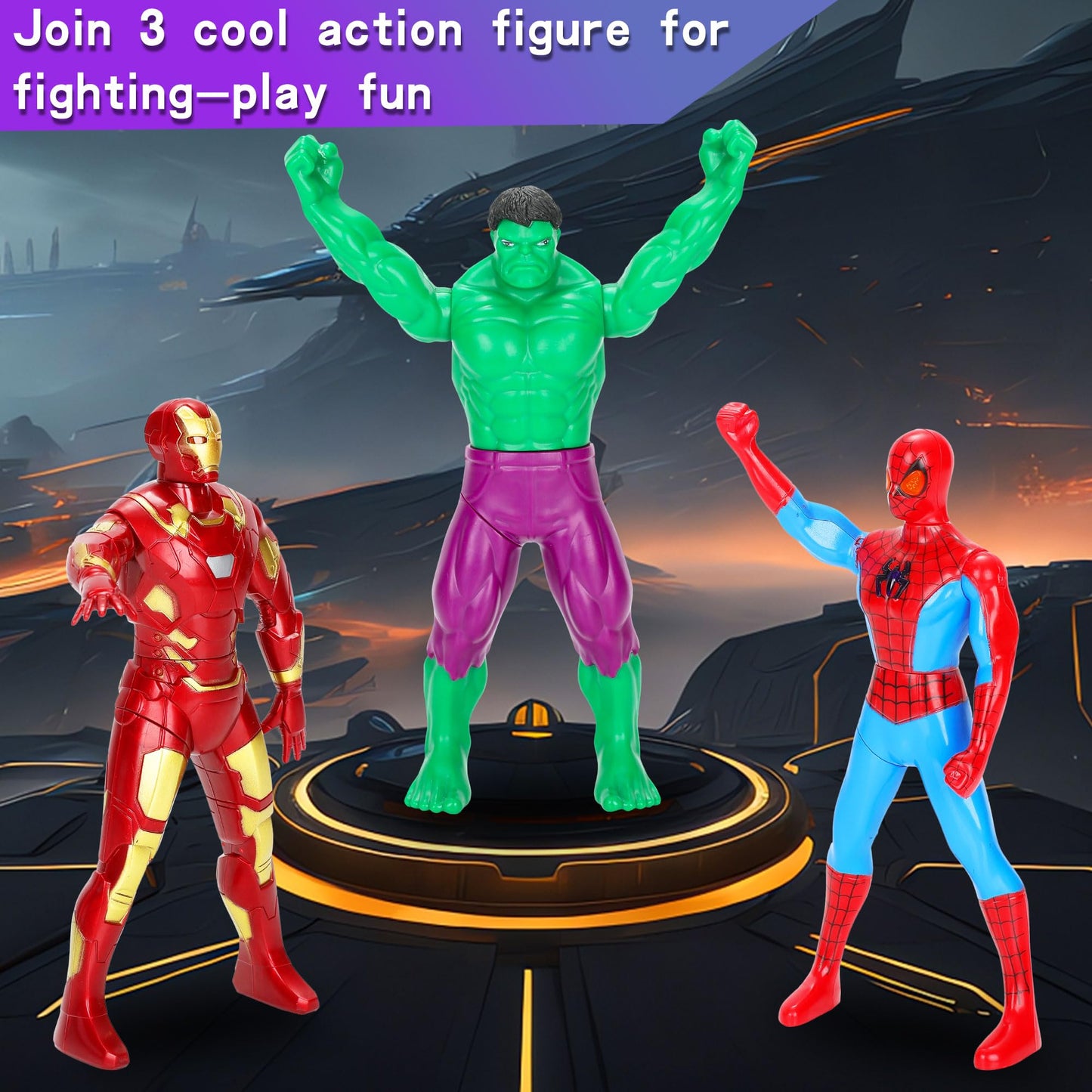OGPIGGJA Action Figures Toys, 360-Degree Rotating Toys Press Legs Will Turn to Fight, Hand Model Intelligence Toy can Collection