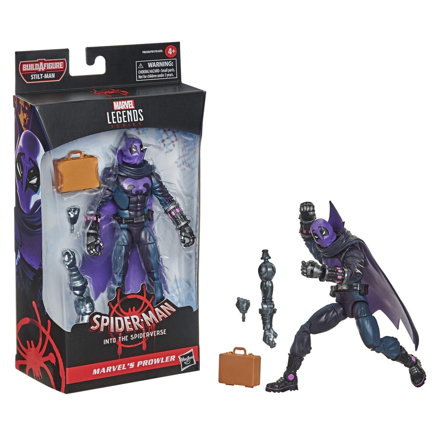 Marvel Spider-Man Prowler 6-Inch Action Figure Toy, Multi-Color, Plastic, Model F0258, for Kids Age 4 and Up