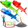 Dinosaur Toy Rocket Launcher For Kids - Toys For Kids 3-5 5-7 4-6 - Outdoor Toys For Kid Ages 4-8 - 3 4 Year Old Boy Birthday Gi