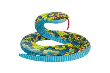 Tormays Realistic Anaonda Stuffed Animal, Large Snake Plush Toy Gifts Giant Stuffed Snake For Kids, 100 Inch Long, Green