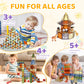 120 Pcs Magnet Tiles, Brown Magnetic Blocks Building Set For Kids Age 3-5 4-8, Stem Magnet Toys 3D Kids Magnets Preschool Educat