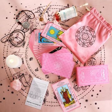 Myripoly Tarot Cards Set With Meanings On Them-Beginner Tarot Deck Set-Tarot Spread Cloth,Velvet Pouches-Tarot Cards For Beginne