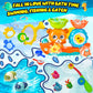 GOODLOGO Bath Toys for Kids 1-3, Fishing Games, Wind-up Turtle, Small Size, Colorful Bathtub Pool Toys, Perfect Gift for Babies and Toddlers