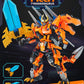 TIALLOW 2 in 1 Transforming Dinosaur Building Toy Set, Large Mecha Armor T-rex Model, Orange, F5-A0007, For Ages 8-14