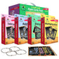 Star Right Math Flash Cards Set Of 4 - Math Flashcards Addition, Subtraction, Multiplication, Division With 4 Rings - 208 Cards For Kids Ages 6 And Above - Flash Cards For Math From 1St To 4Th Grade