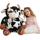 Earthsound Giant Cow Stuffed Animal Plush Toy,Large Cow Jumbo Cute Soft Toys,Big Size Huge Fluffy Plushy Oversized Fat Plushie,G