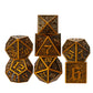 Udixi Metal Dice Set D&D, 7 Die Dnd Polyhedral Dice Set With Leather Pouch For Rpg Dungeons And Dragons Role Playing Games Ttrpg