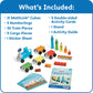 Hand2Mind Numberblocks Express Train Mathlink Cubes Activity Set, Preschool Learning Activities, Train Toy, Counting Blocks, Number Toys, Kids Educational Toys, Math Manipulatives For Preschoolers