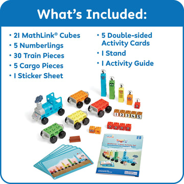 Hand2Mind Numberblocks Express Train Mathlink Cubes Activity Set, Preschool Learning Activities, Train Toy, Counting Blocks, Number Toys, Kids Educational Toys, Math Manipulatives For Preschoolers