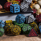 Poludie 5 Sets DND Dice Druid Polyhedral Dice Set Druid(35pcs) with 1 Large Leather Bag, D&D Dice Set for Dungeons and Dragons,