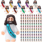 Bememo 100 Pcs Mini Jesus Figures Jesus Loves You Original Design Jesus Toys Little Jesus Figures To Hide And Seek Sunday School