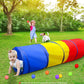 Kids Play Tunnel For Toddlers 1-3, Pop Up Baby Tunnel Crawling Toys For Infant Children Or Dog, 6 Foot Indoor Outdoor Toddler Toys For 1 2 3 Year Old Girl Boy Birthday Gift