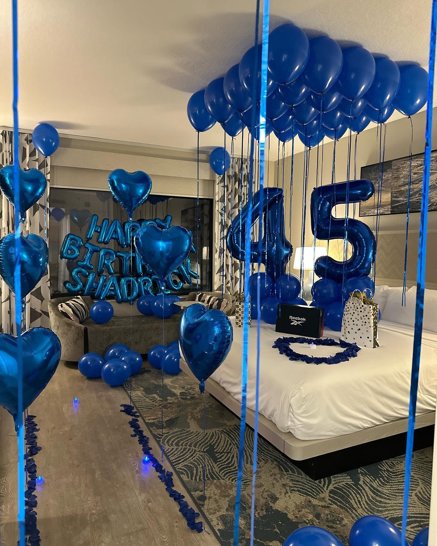 IWERP Navy Blue 50 Number Balloon, 40 Inch Foil Mylar, 50th Birthday Decorations for Women Men