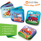 Floating Baby Bath Books - Transport Themed Bath Books For Babies, Infants - Waterproof, Mold-Free Bath Toys For Learning & Earl