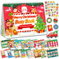 Homseon Christmas Busy Book For Toddlers 3-5 Montessori Toys Preschool Learning Activities, For Toddlers Book Autism Sensory Edu