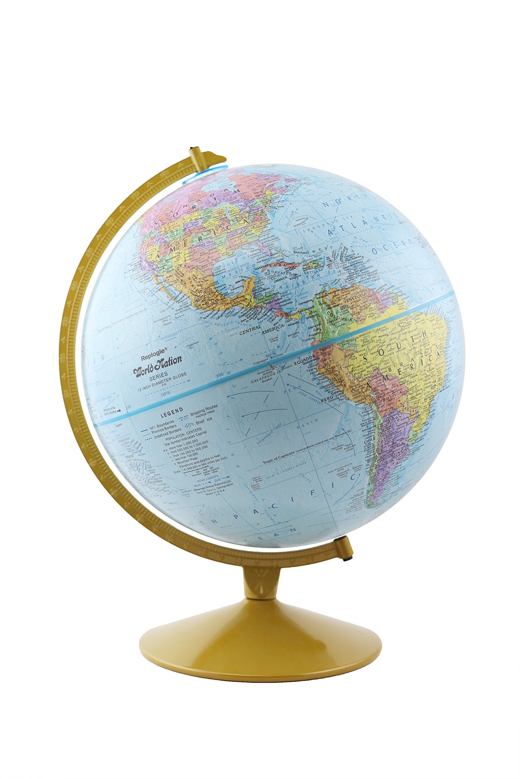 Replogle Globes Explorer Spanish Language Globe, 12-Inch Diameter