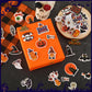 Julbear Halloween Foam Stickers Bulk, 300 Pieces Pumpkins Jack Ghost Bats Monster Color Printing Pattern Self-Adhesive Foam Stic