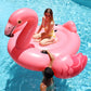 Intex 86 X 83 Inch Giant Inflatable Ride On Mega Flamingo Island Pool Float Relaxing Water Lounger With Built In Handles For 2 Riders, Pink