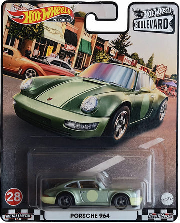 Diecast Hotwheels Porsche 964, Boulevard [Green]
