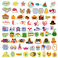 Chefan Felt Board Pieces - Holiday Seasonal Decorations, Festival Letter Board Accessories - 79 Precut Flannel Story Pieces