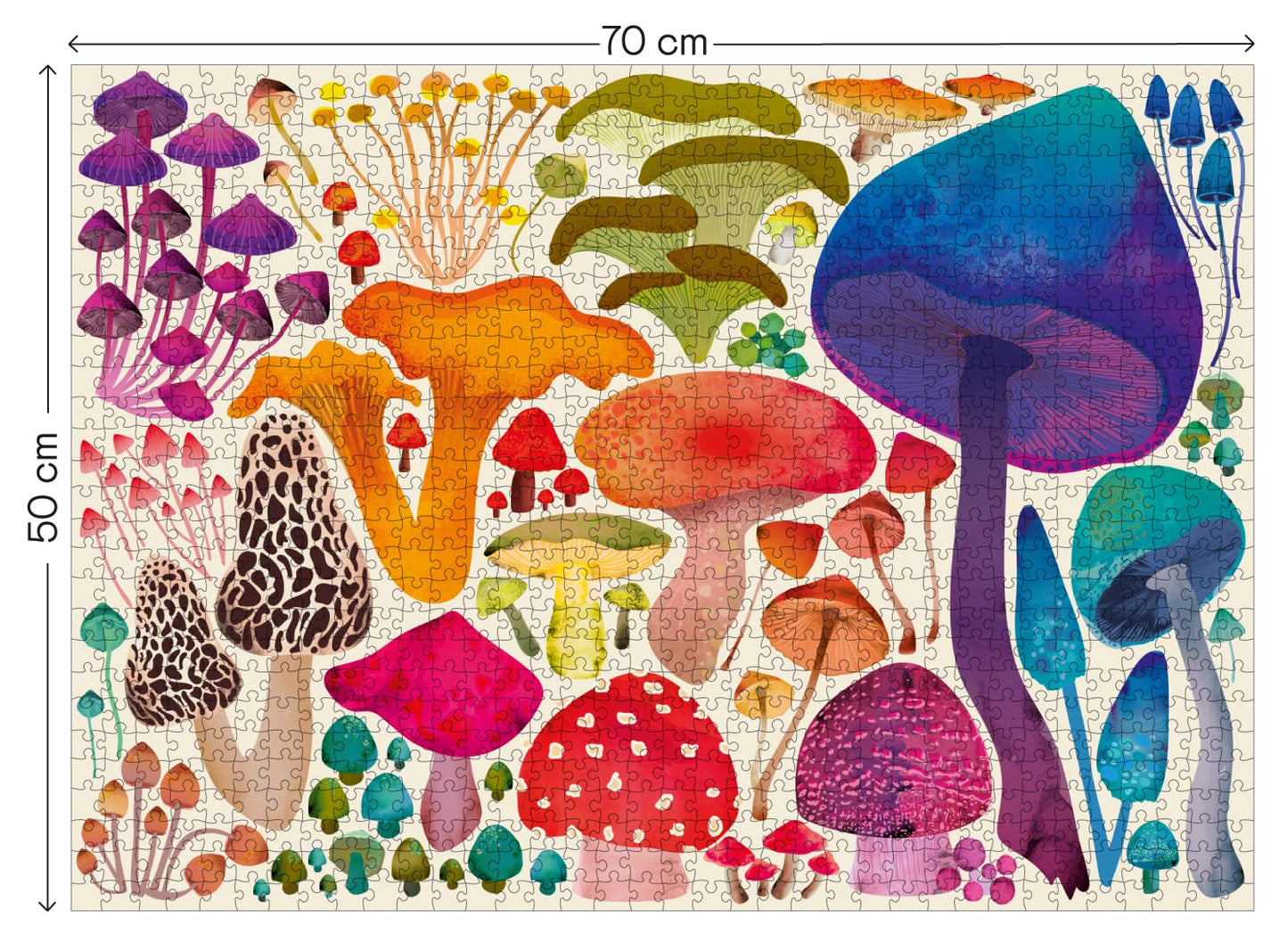 Elena Essex 1000 Piece Puzzle For Adults - Woodland Magic | Jigsaw Puzzles 1000 Pieces | Mushroom Toadstool Nature Wildlife Puzzle | 28X20Inches