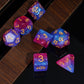 HDdais 7PCS DND Dice Bisexual-Pride Polyhedral Dice Set D&D Homosexual Flag Dice for Dungeons and Dragons RPG MTG and Other Tabl