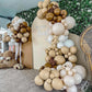 Partywoo Coffee Brown Balloons, 120 Pcs Boho Brown Balloons Different Sizes Pack Of 18 Inch 12 Inch 10 Inch 5 Inch Brown Balloons For Balloon Garland Or Balloon Arch As Party Decorations, Brown-F09