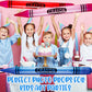 Raiten 6 Pcs Inflatable Crayons Jumbo 41.34 Inch Big Blow up Crayon Set Thick Large Inflatable Crayon Decorations Giant Crayons