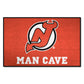 FANMATS 14454 NHL - New Jersey Devils Man Cave Starter Mat Accent Rug - 19in. x 30in. | Sports Fan Home Decor Rug and Tailgating