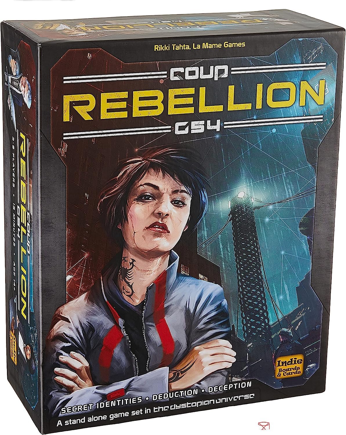 Indie Boards and Cards Coup Rebellion G54 Strategy Board Game - Cardboard, Engaging Gameplay, Ideal for Board Game Enthusiasts