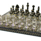 Stonkraft Brass Chess Board Game Set With 100% Brass Chess Pieces Chessmen Coins (12' X 12' Inches)