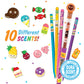 Colored Smencils (2 Pack) - Gourmet Scented Colored Pencils Made From Recycled Newspapers, 10 Count, Gifts For Kids, School Supplies, Classroom Rewards